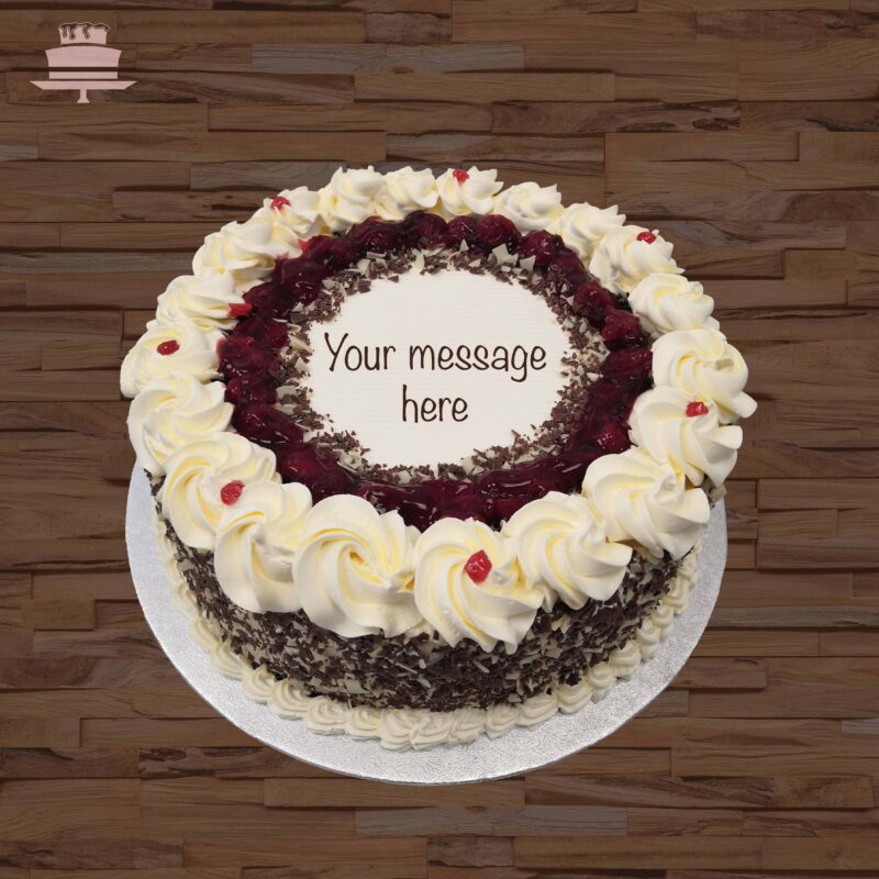 R6 1 scaled <div class="woocommerce-product-details__short-description"> <p style="text-align: center;">Our scrumptious Black Forest chocolate sponge cake is layered with red cherry filling and fresh cream</p> </div>